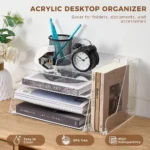 Clear Acrylic Desk Organizer