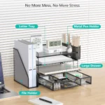 ALI Black Mesh Desk Organizer