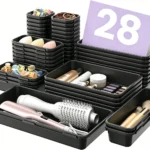 Clear Drawer Organizer Set