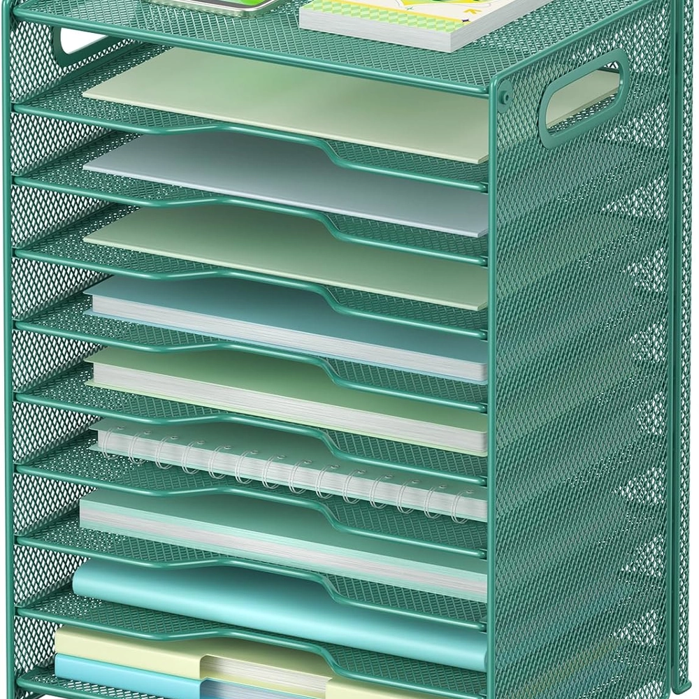 Black Mesh 9-Tier Document Sorter