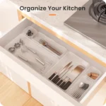 Clear Drawer Organizer Set