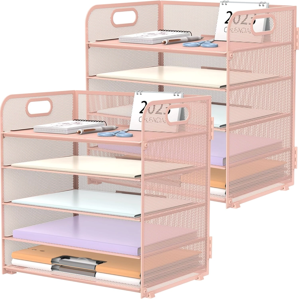 Black Mesh Desk Organizer