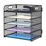 Black Mesh Desk Organizer