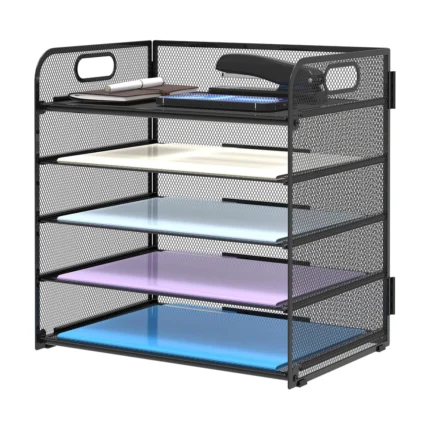 Black Mesh Desk Organizer