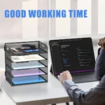 Black Mesh Desk Organizer