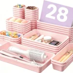 Clear Drawer Organizer Set