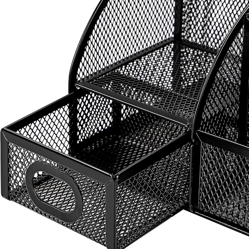Compact Mesh Desk Organizer