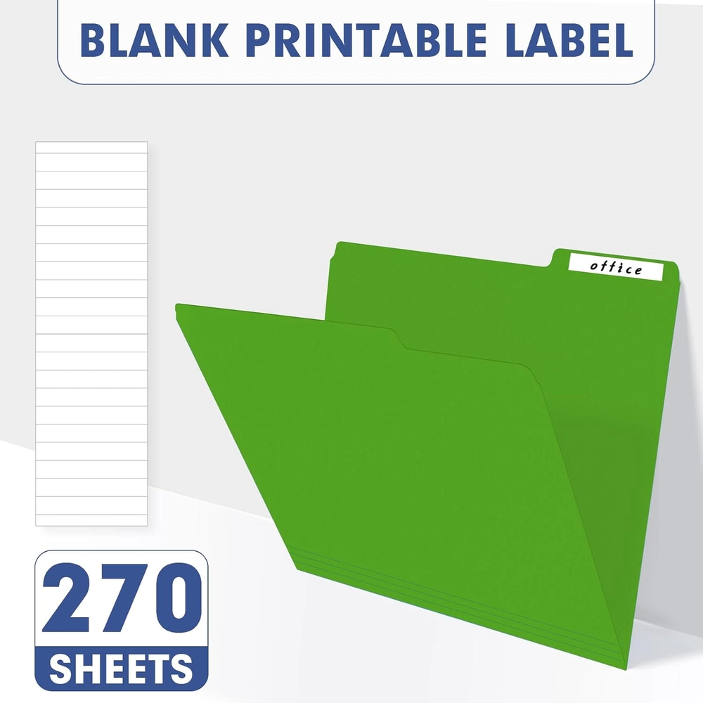Assorted Color File Folders - Letter Size, 270 Pack - Image 6