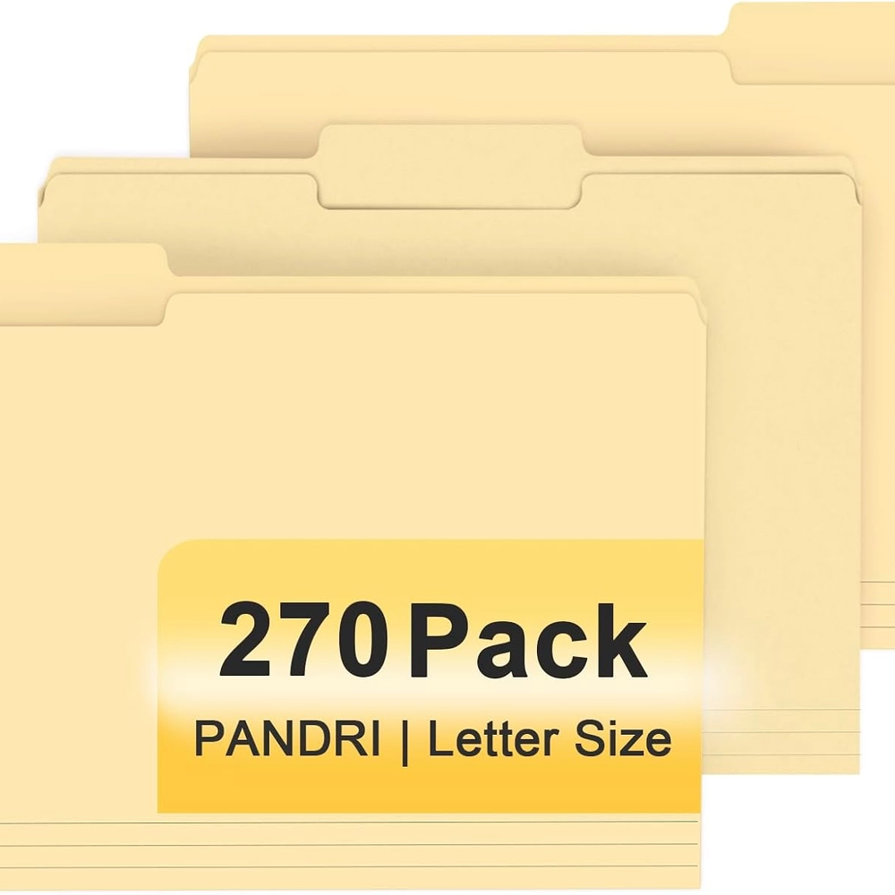 Assorted Color File Folders - Letter Size, 270 Pack - Image 9