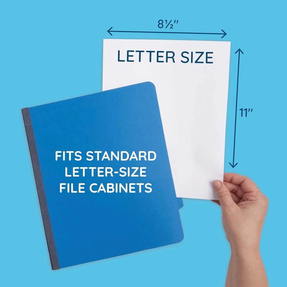Blue 8-Section Classification File Folders - Letter Size - Image 2