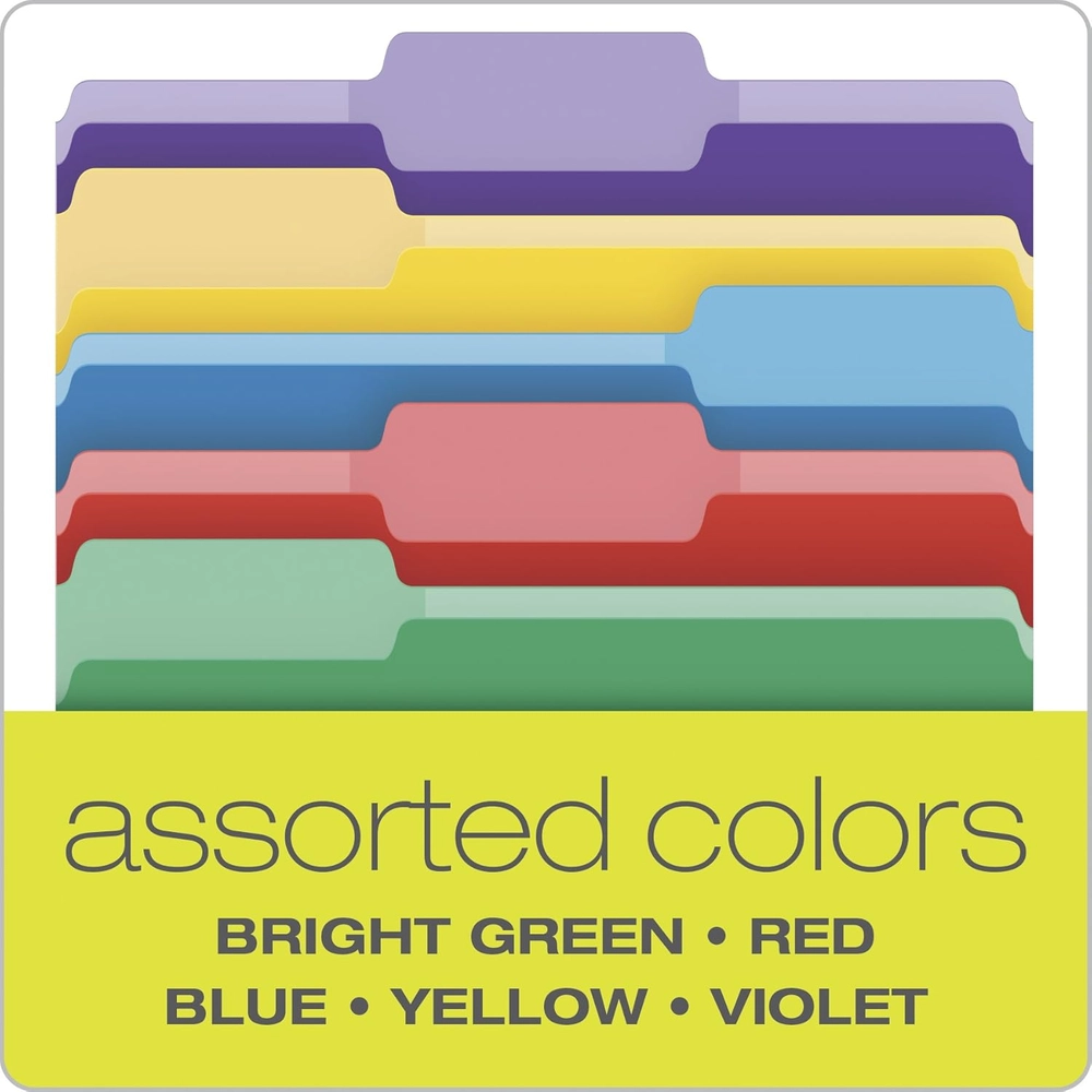 Write 'n' Erase File Folders, Assorted Colors, Letter Size - Image 5