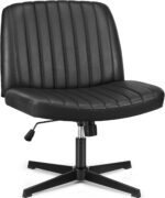 Cream Upholstered Armless Task Chair