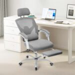 Ergonomic Grey Mesh Office Chair