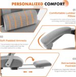 Ergonomic Grey Mesh Office Chair