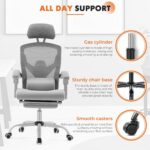 Ergonomic Grey Mesh Office Chair