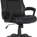 Executive Black Faux Leather Office Chair