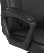 Executive Black Faux Leather Office Chair