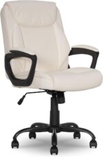 Executive Black Faux Leather Office Chair