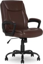 Executive Black Faux Leather Office Chair