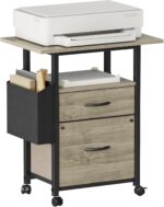 Industrial Printer Cart with Storage
