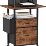 Industrial Printer Cart with Storage