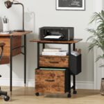Industrial Printer Cart with Storage