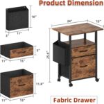 Industrial Printer Cart with Storage