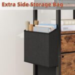 Industrial Printer Cart with Storage