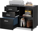 Rustic Mobile Office Cabinet