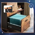 Rustic Mobile Office Cabinet