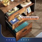 Rustic Mobile Office Cabinet
