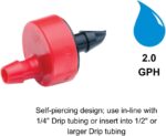 Red Self-Piercing Drip Emitters 2.0 GPH - image 3