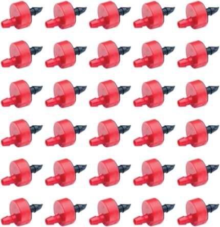 Red Self-Piercing Drip Emitters 2.0 GPH