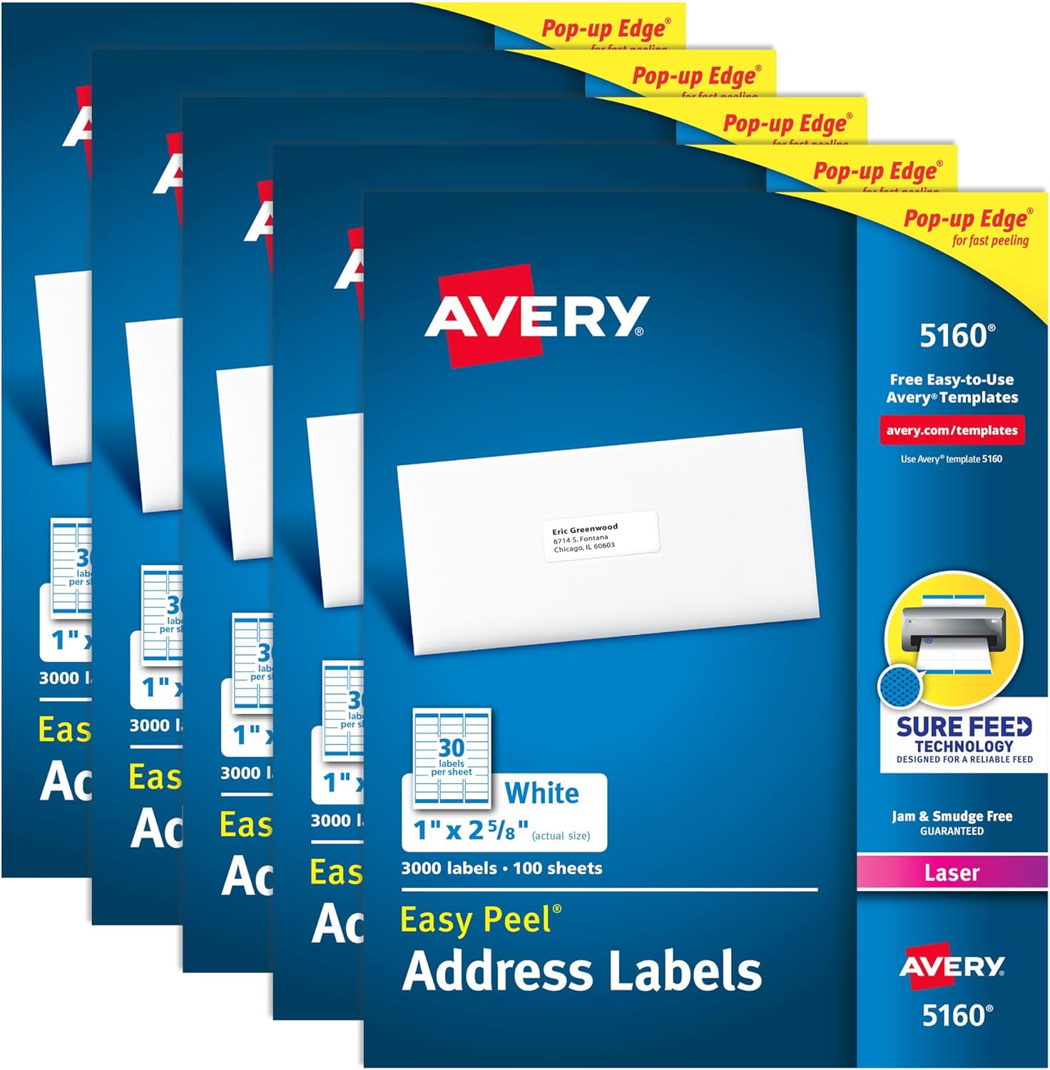 Avery 5160 Easy Peel White Address Labels - Hình 9