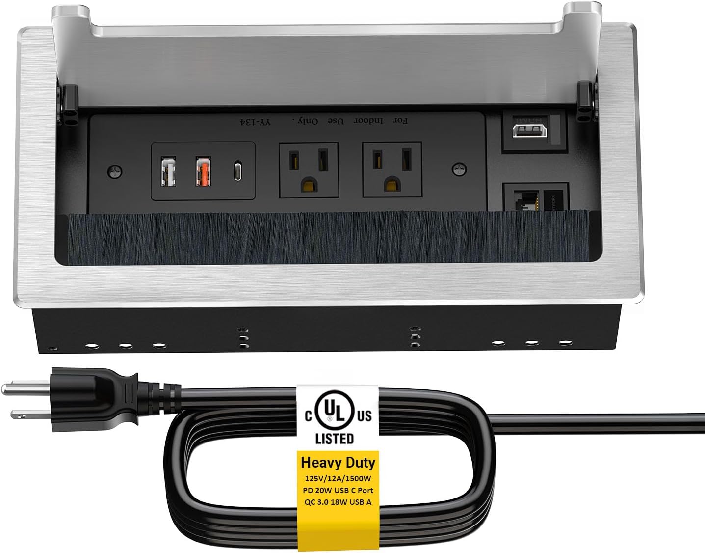 Recessed Desk Power Outlet USB-C