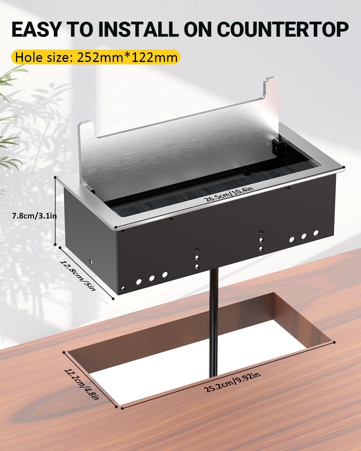 Recessed Desk Power Outlet USB-C - Hình 7
