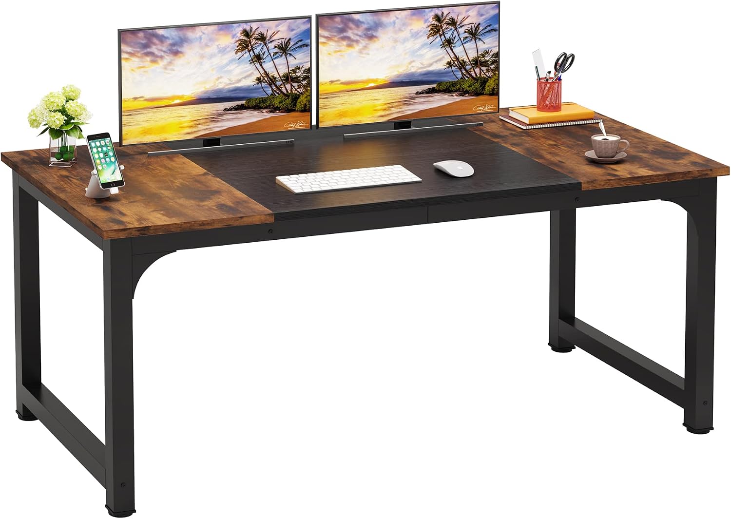 Rustic Industrial Executive Desk