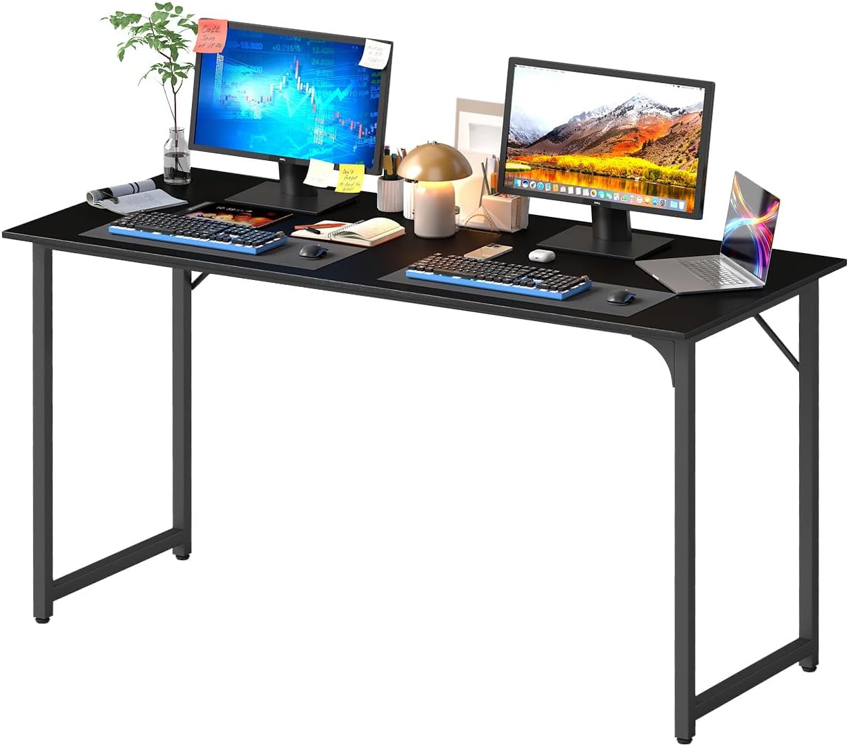 Compact Rustic Brown Office Desk - Hình 37