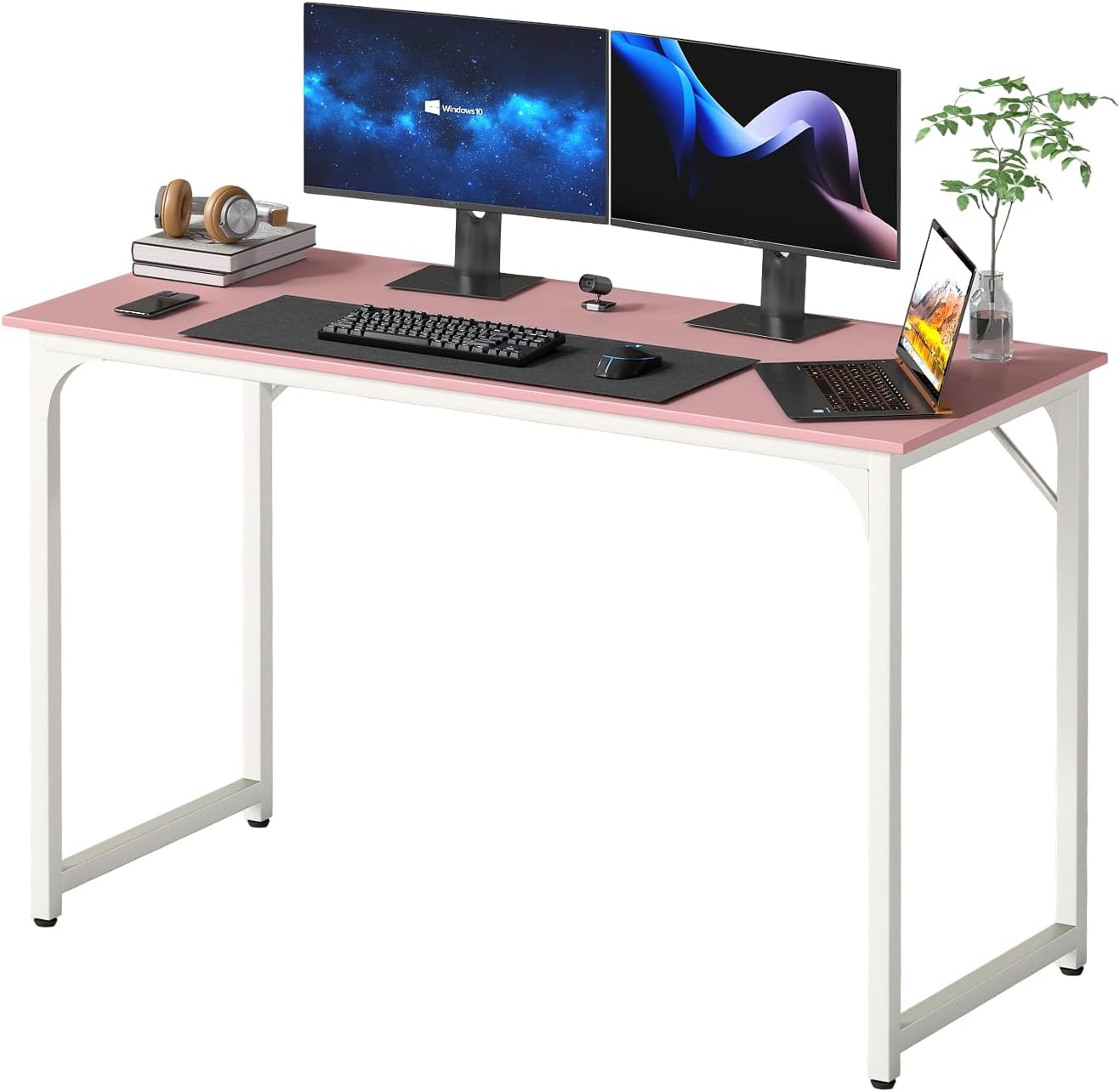 Compact Rustic Brown Office Desk - Hình 12