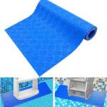 Blue Non-Slip Pool Ladder Mat