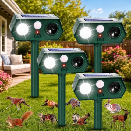 Solar Ultrasonic Animal Repellent