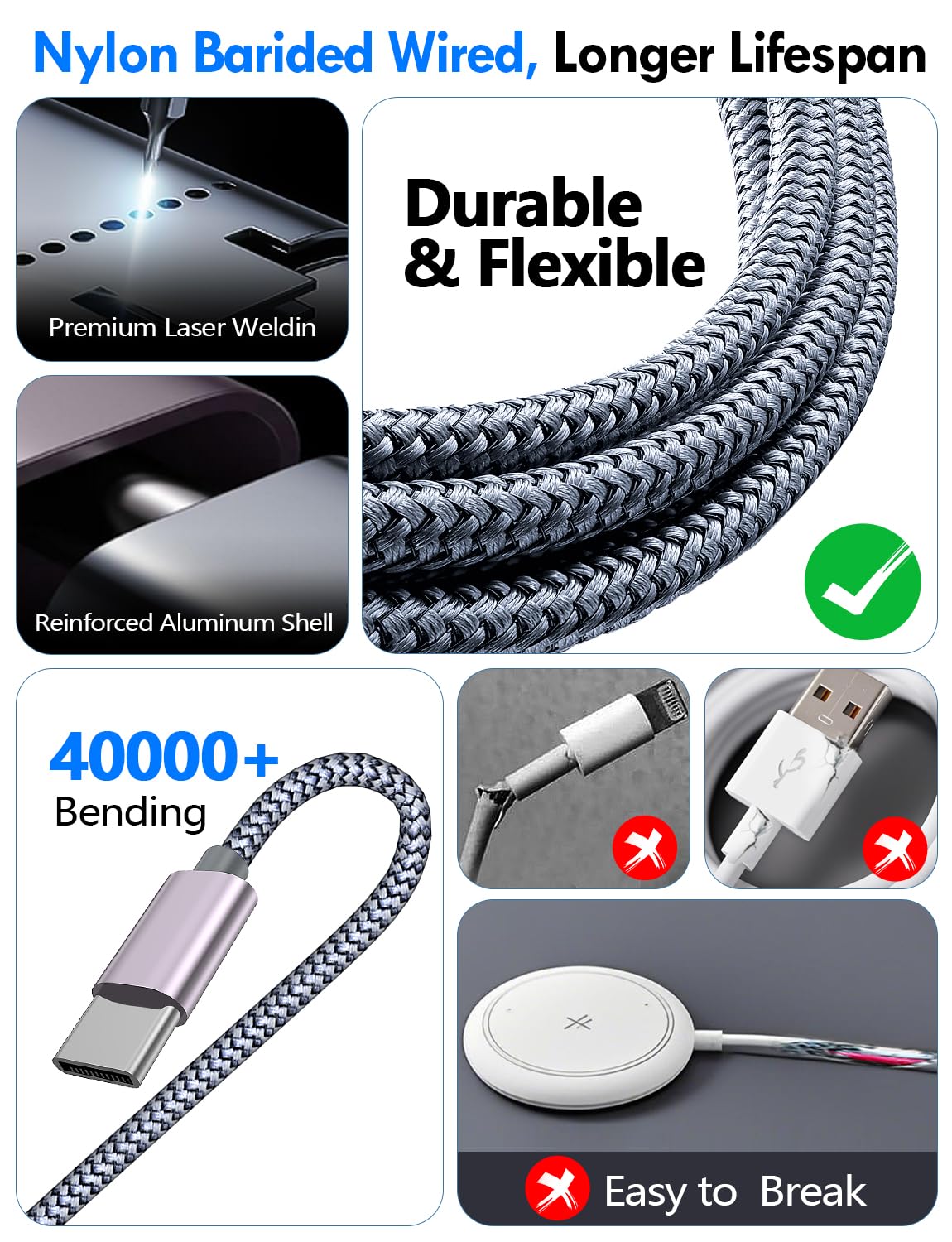 2Pack Travel Essentials for Apple Watch Charger, 3-in-2 Multi Charging — view 5
