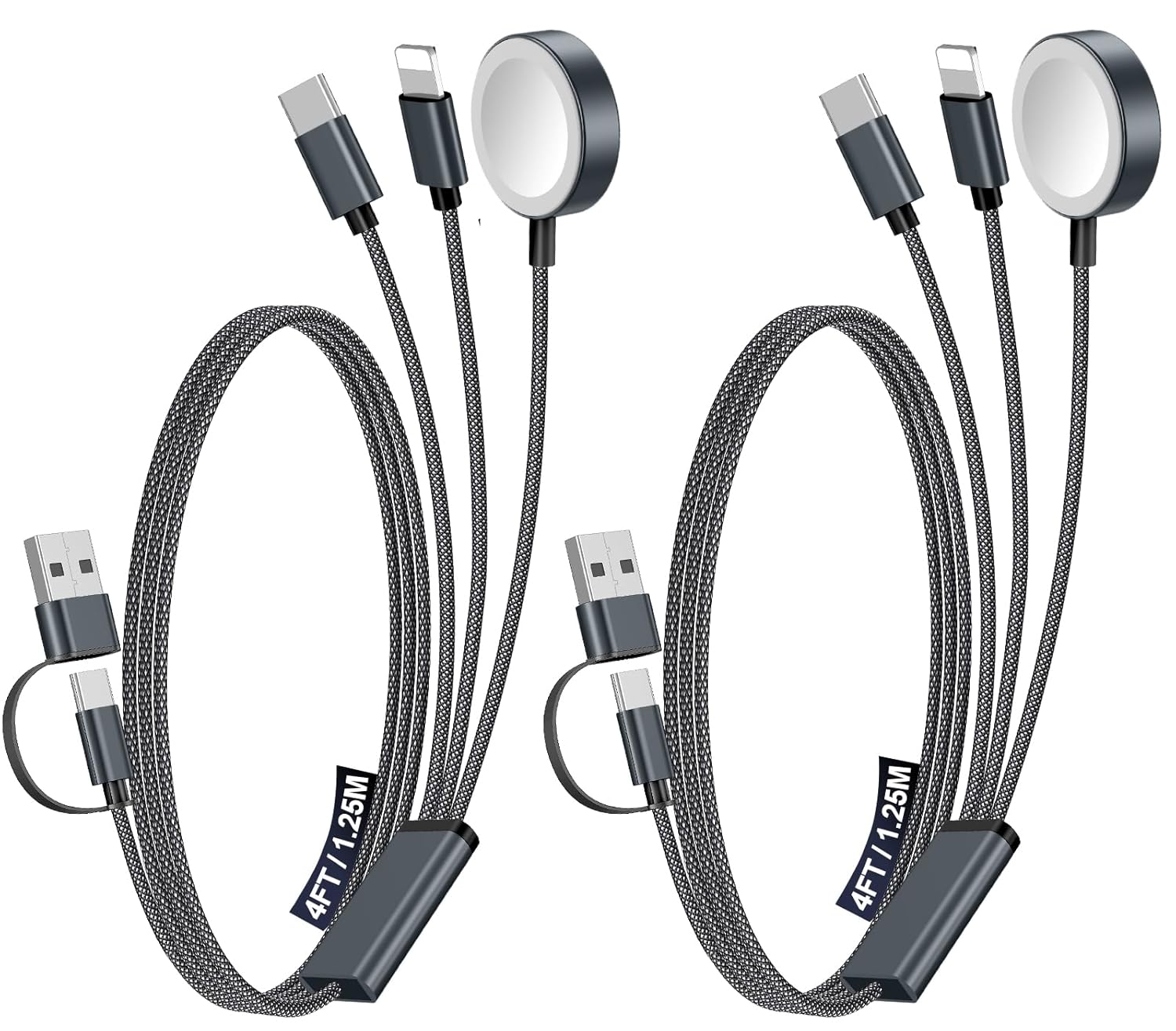 2Pack Travel Essentials for Apple Watch Charger, 3-in-2 Multi Charging — view 25