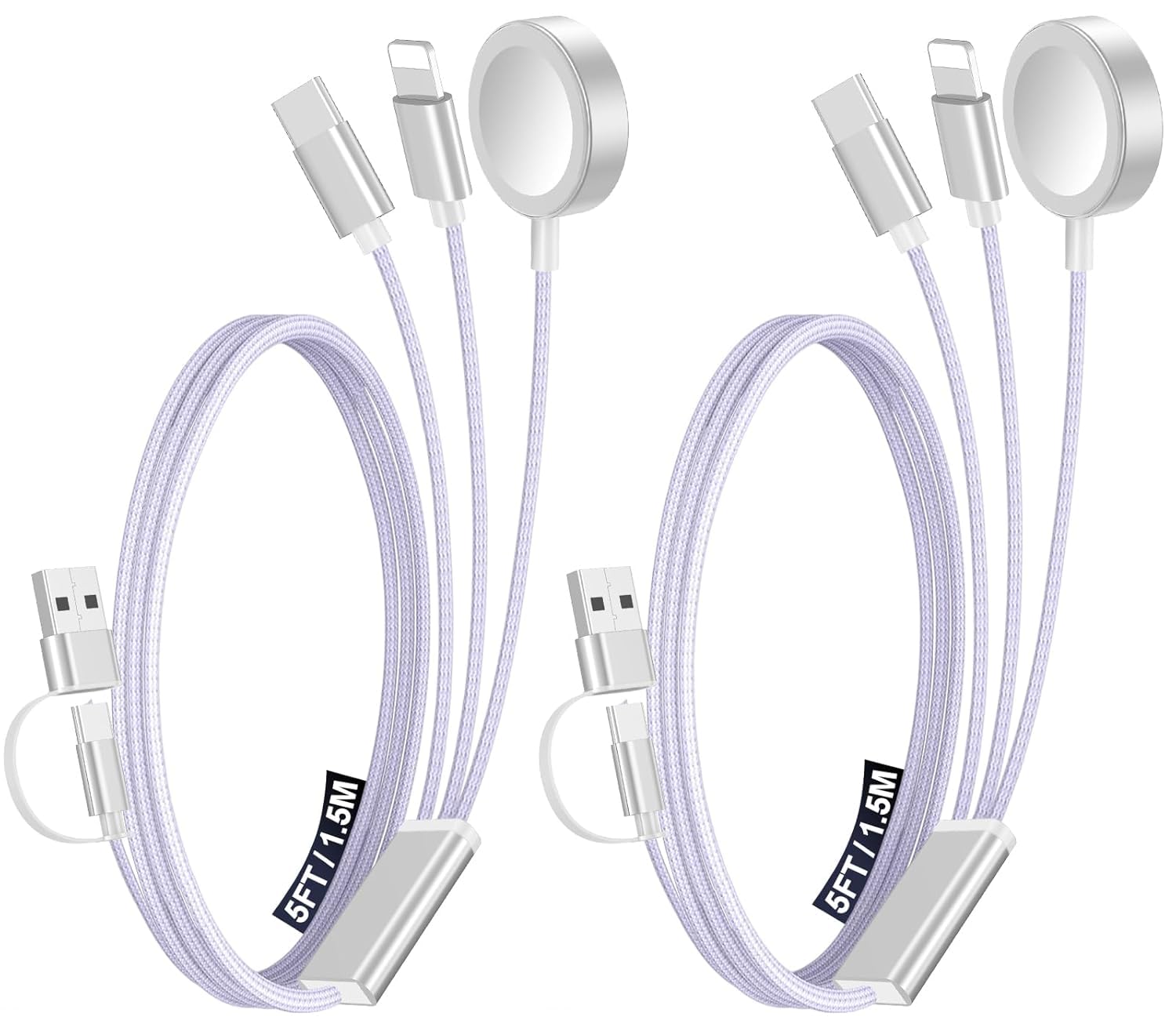 2Pack Travel Essentials for Apple Watch Charger, 3-in-2 Multi Charging — view 23