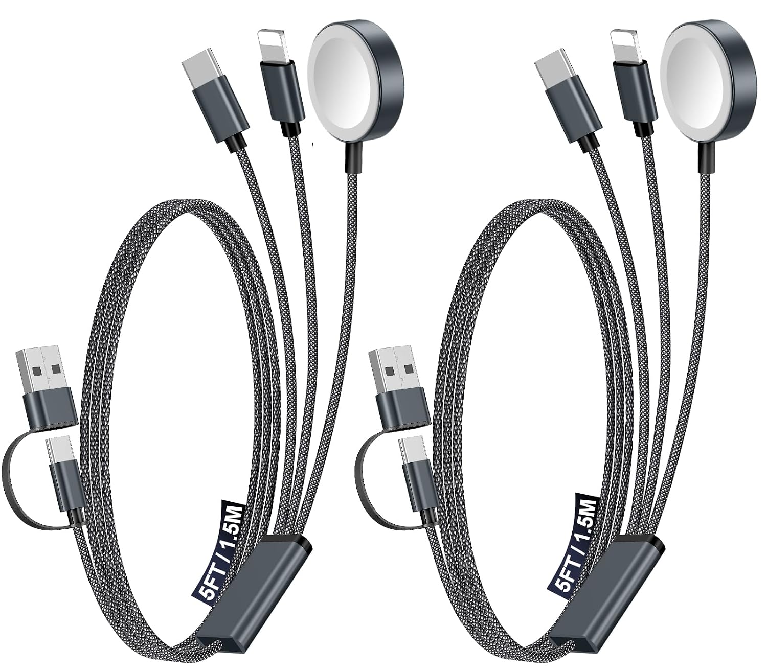 2Pack Travel Essentials for Apple Watch Charger, 3-in-2 Multi Charging — view 22