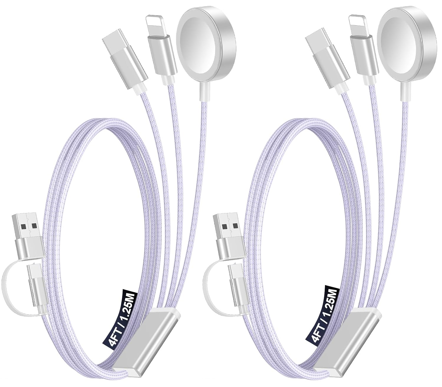 2Pack Travel Essentials for Apple Watch Charger, 3-in-2 Multi Charging — view 24