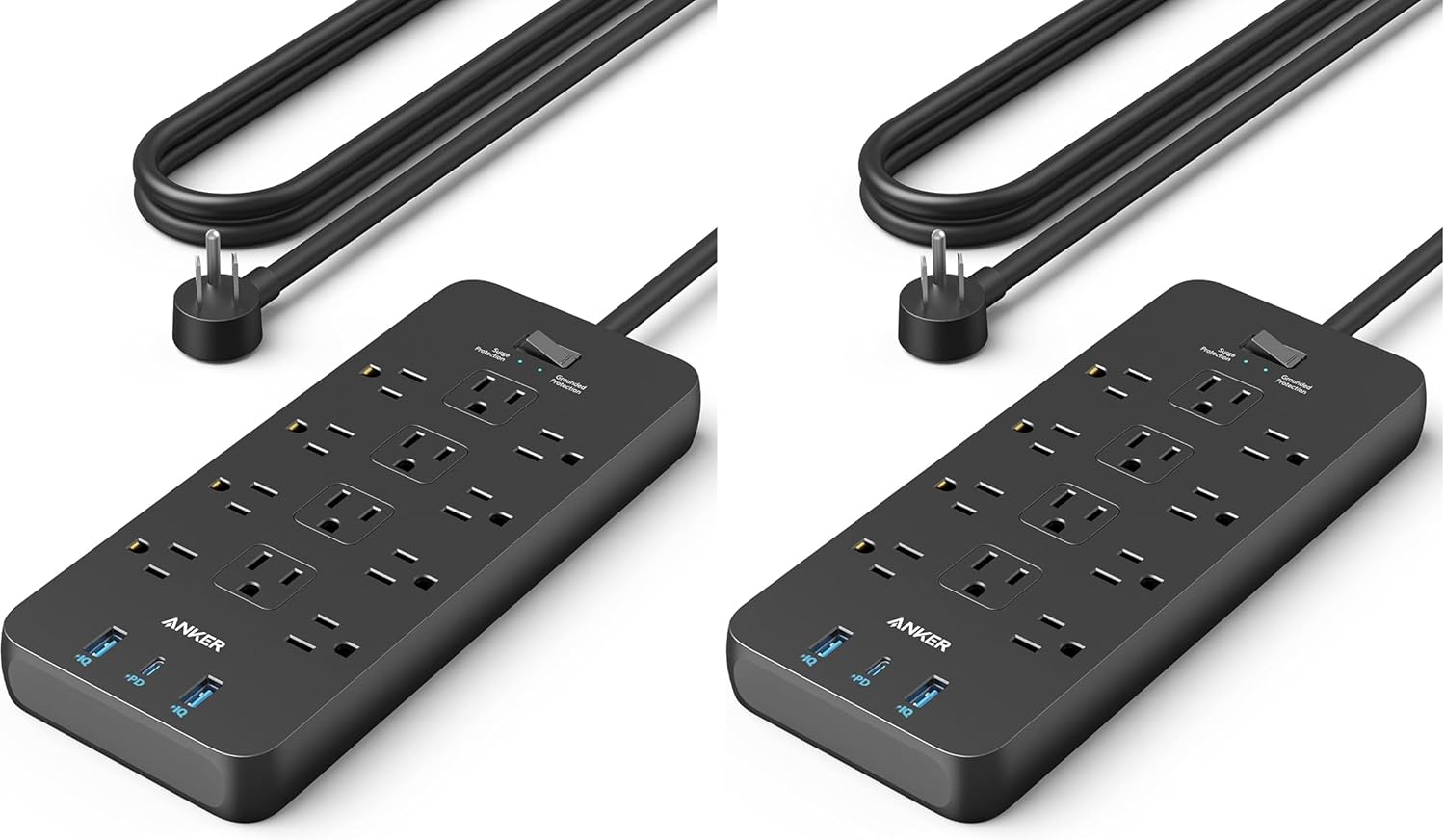 Anker Power Strip with 2100J Surge Protector, Outlet Extender, 20W, 12 — view 9