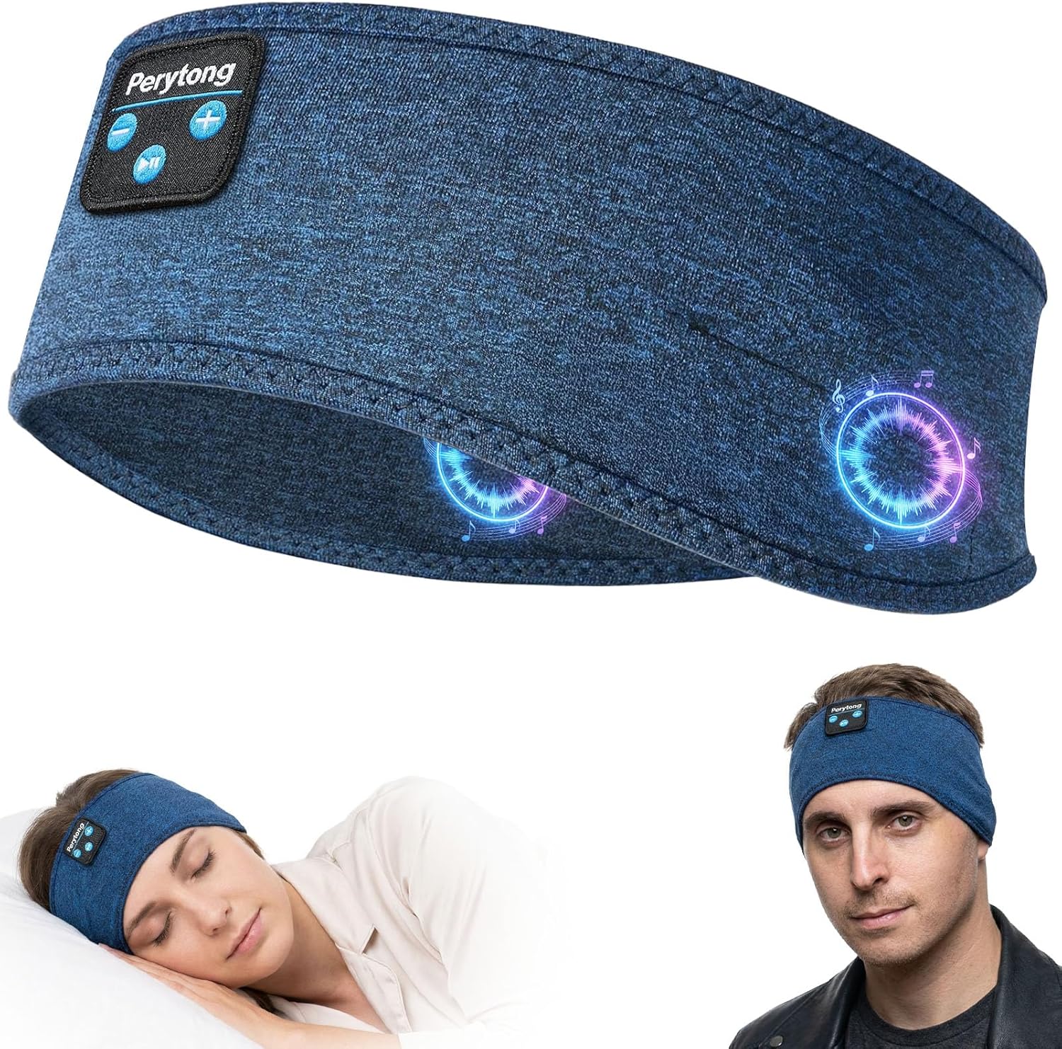 Perytong Sleep Headphones Wireless, Bluetooth Sports Headband