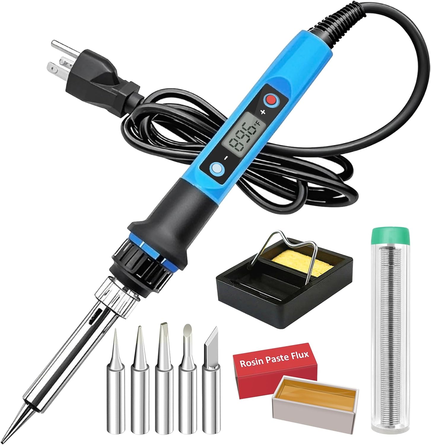 Soldering Iron Kit, 80W 110V Fast Heat up in 10s LCD Digital Adjustable