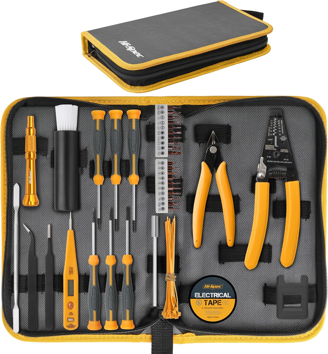 Hi-Spec Electronics Repair & Opening Tool Kit for Laptops Phones Devices